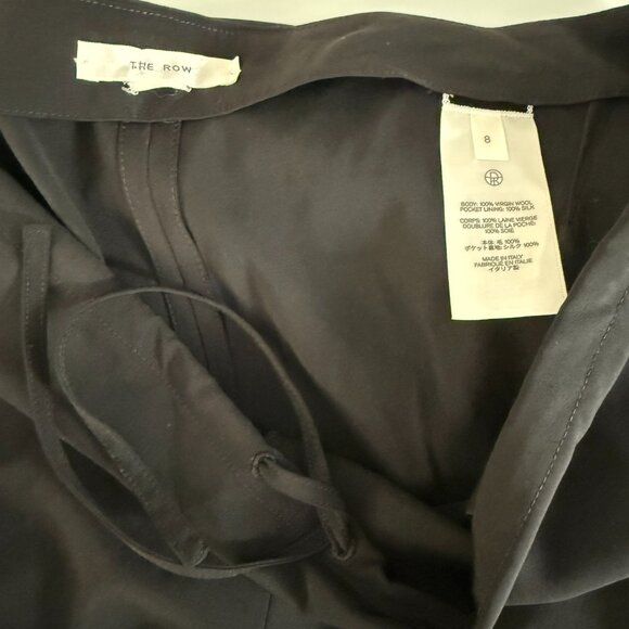 THE ROW The Barrie Virgin Wool black Drawstring pants L NWOT - Picture 12 of 16